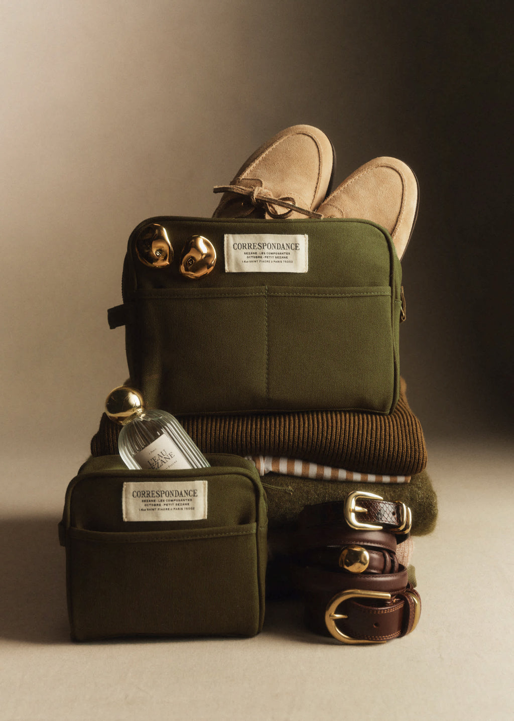 Grande trousse de toilette - Vert Chance