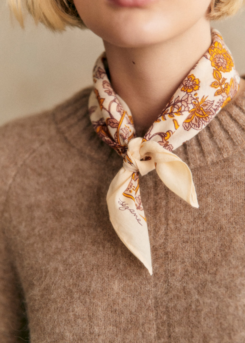 Foulard Gaston - Fleurs avril