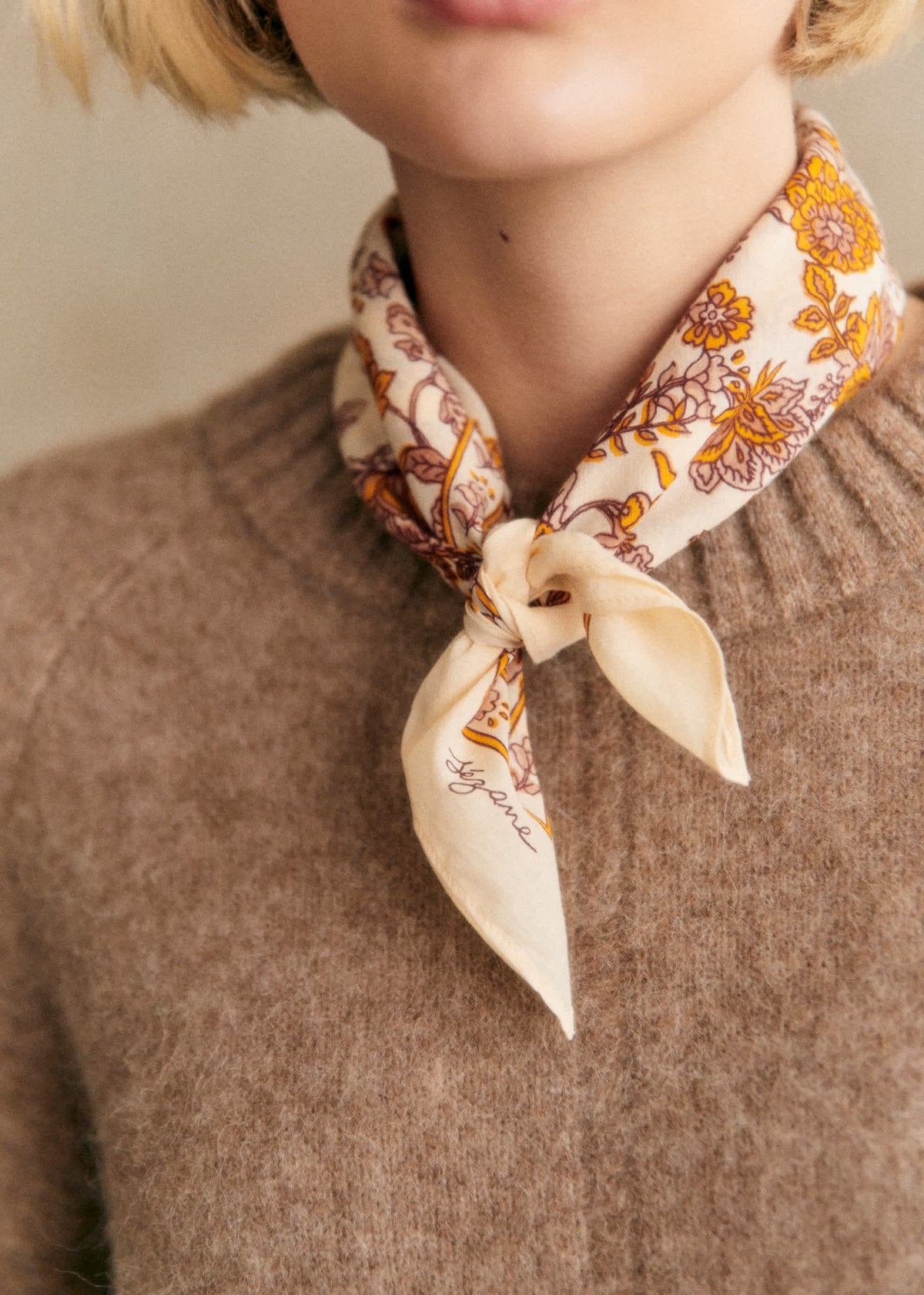 Foulard Gaston - Fleurs avril
