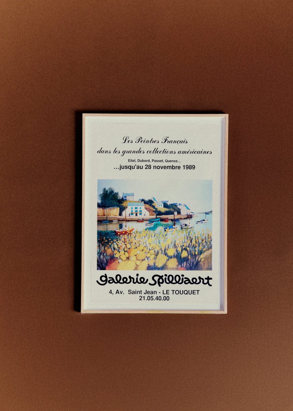 Affiche Galerie Spilliaert, Les peintres français dans les grandes collections américaines, 1989 - 50,5 x 69 cm