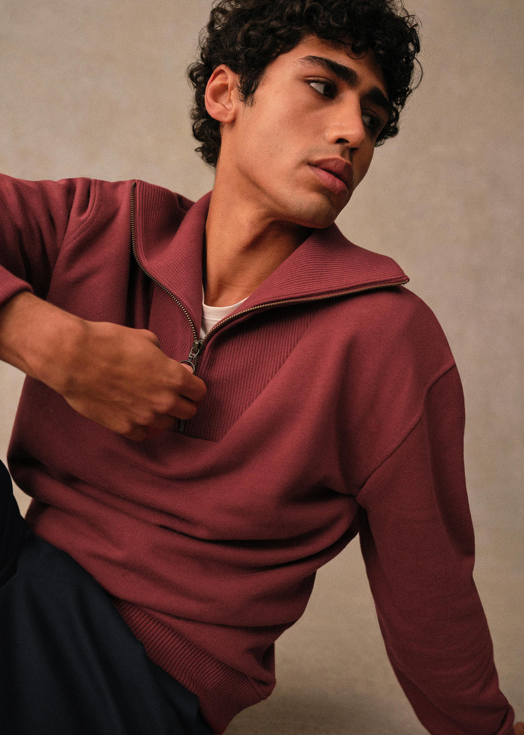 Sweatshirt Jarvis - Rouge Foncé
