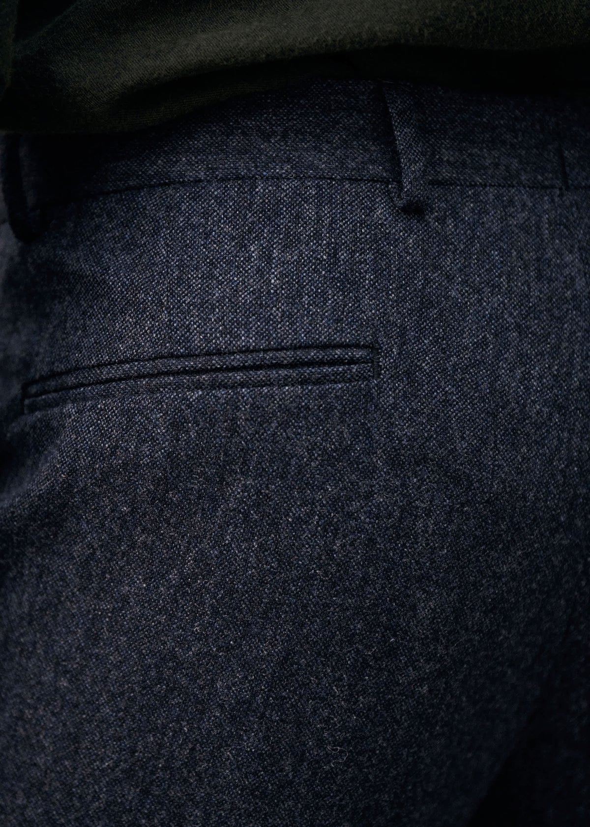 Pantalon Carl - Tweed Bleu Chiné