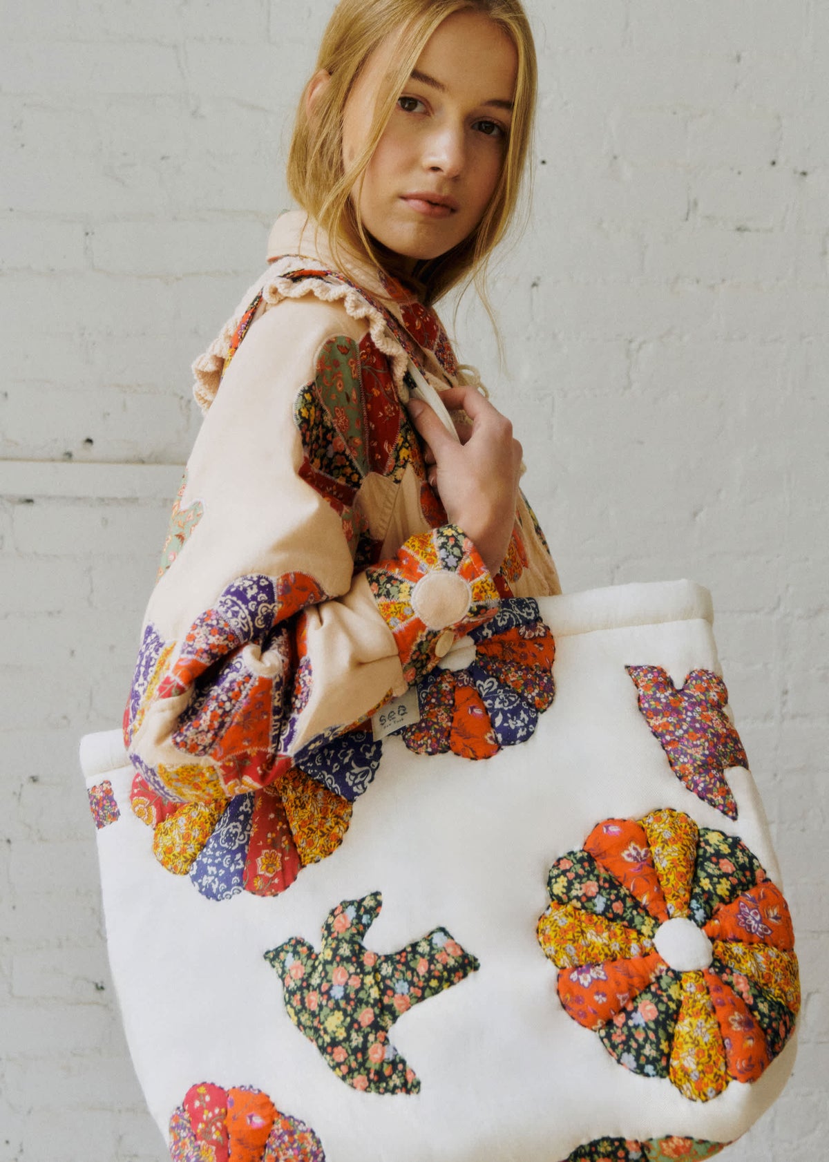 Maxi Cabas - Sézane x Sea NY - Patchwork Woodstock