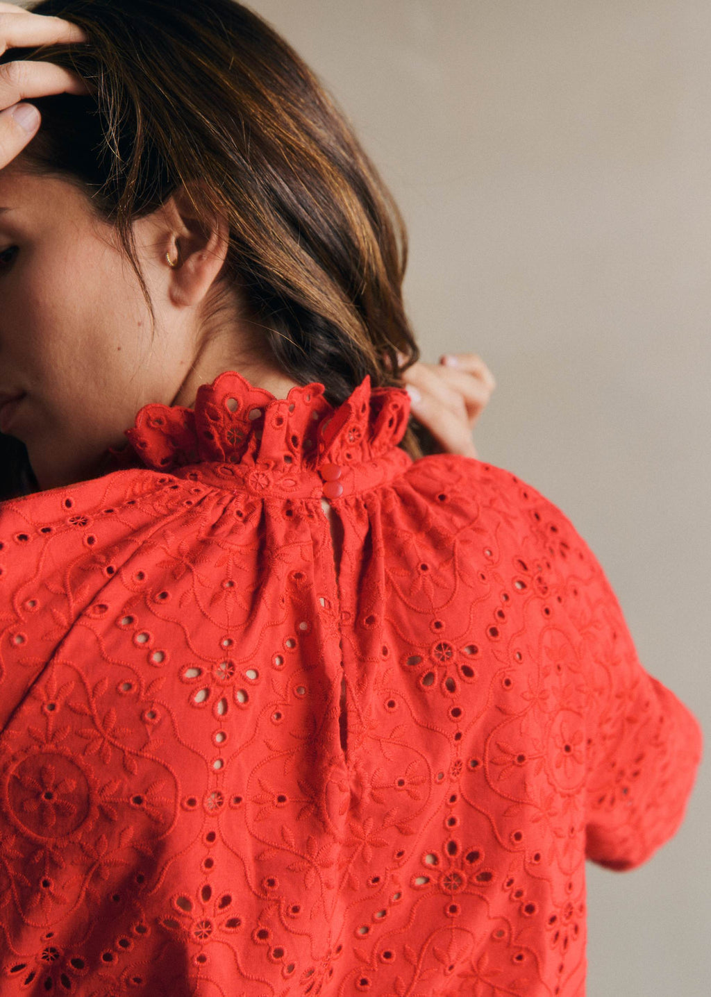 Blouse Shaily - Rouge Coquelicot