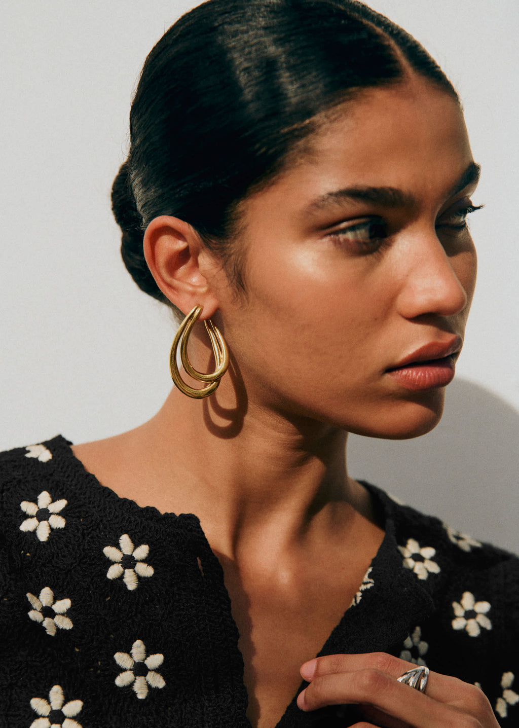 Boucles d'oreilles Gina - Doré