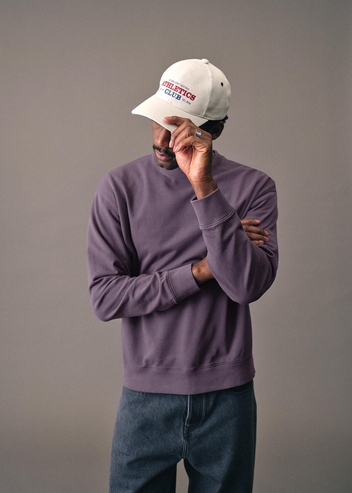 Sweatshirt Boxy - Mauve Délavé