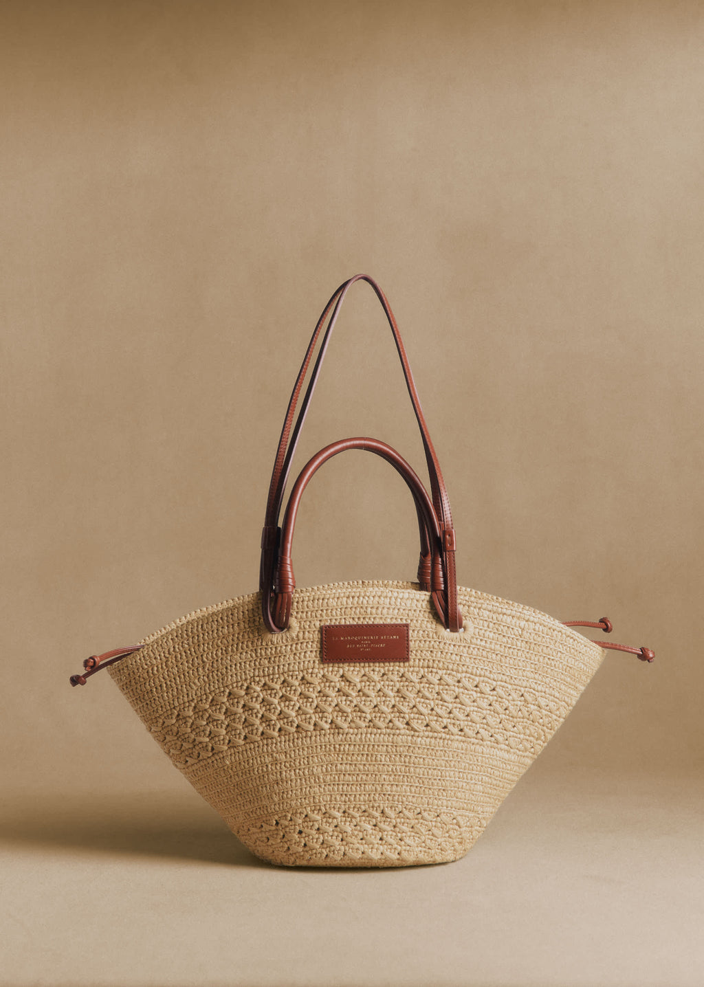 Panier Justine - Raphia Naturel Ajouré