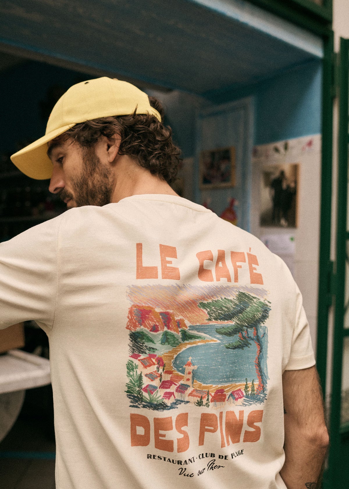 T-Shirt Café des Pins - Écru