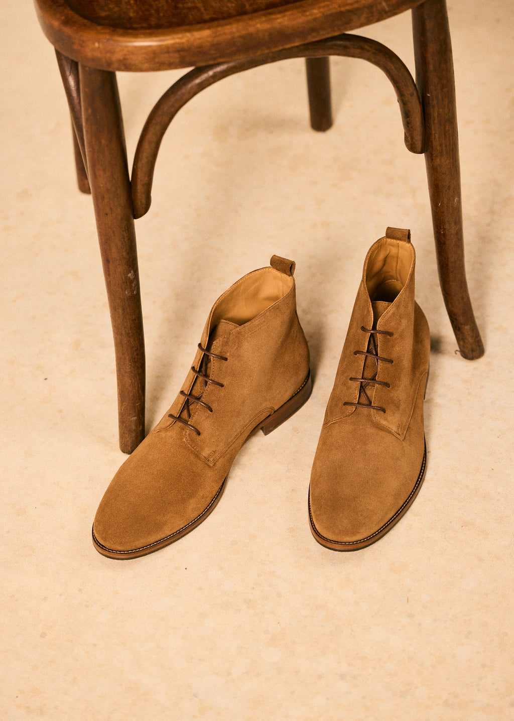 Bottines Chukka John - Daim Camel