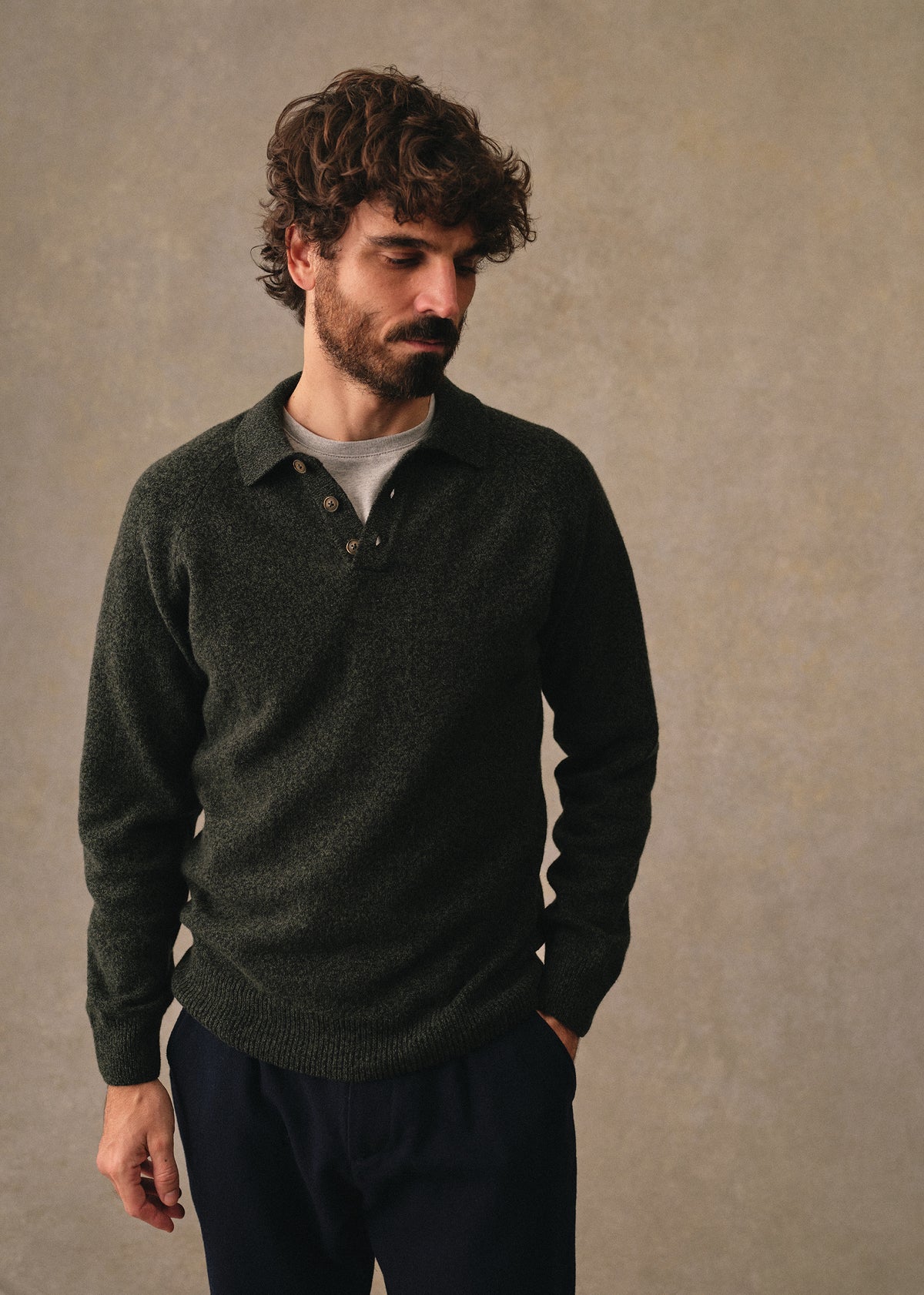Pull Moreno - Vert Mouliné