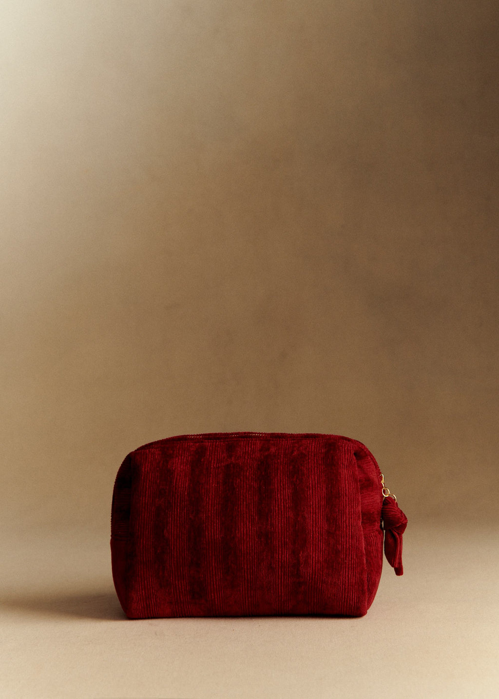 Trousse de toilette velours milleraie - Rouge