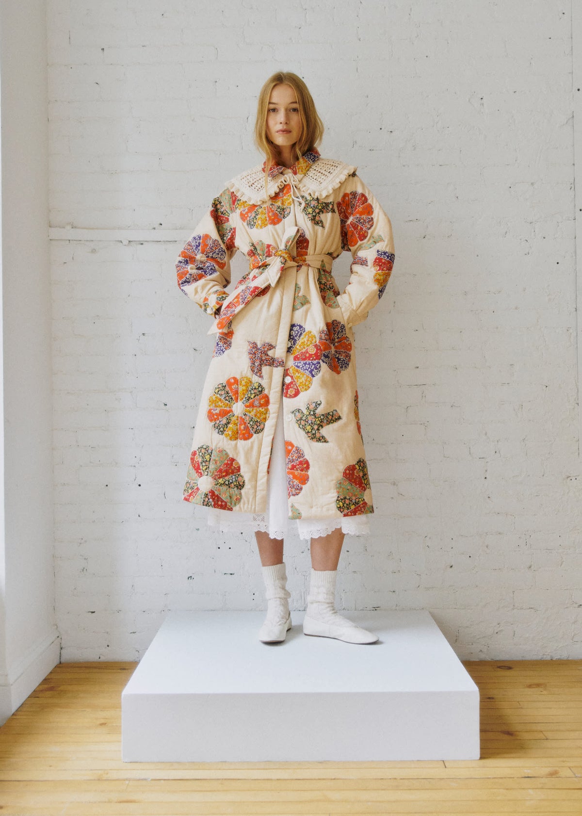 Manteau Ludwig - Sézane x SEA NY - Patchwork Woodstock