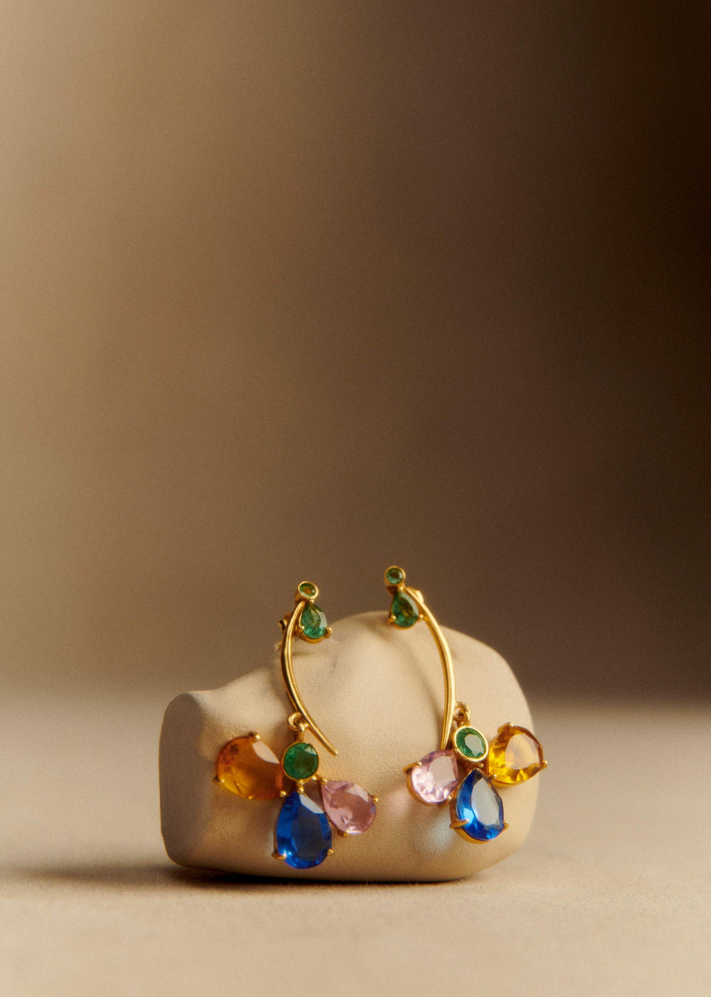 Boucles d'oreilles Gio - Vert d'Eau Multi