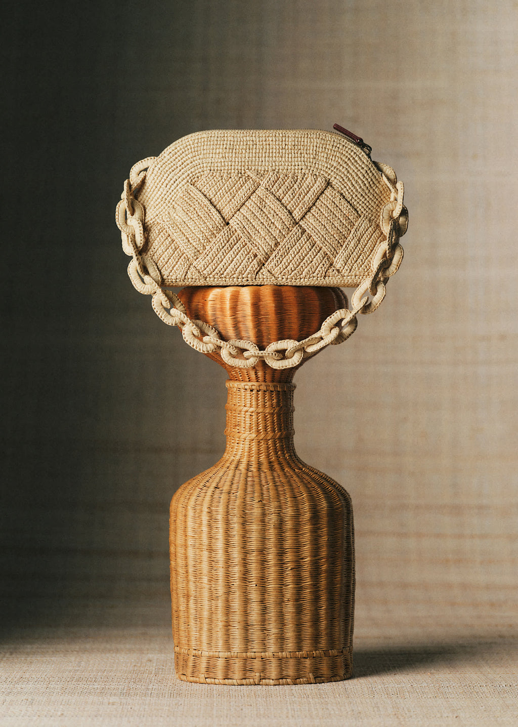 Sac Isabelle - Raphia Naturel Tressé