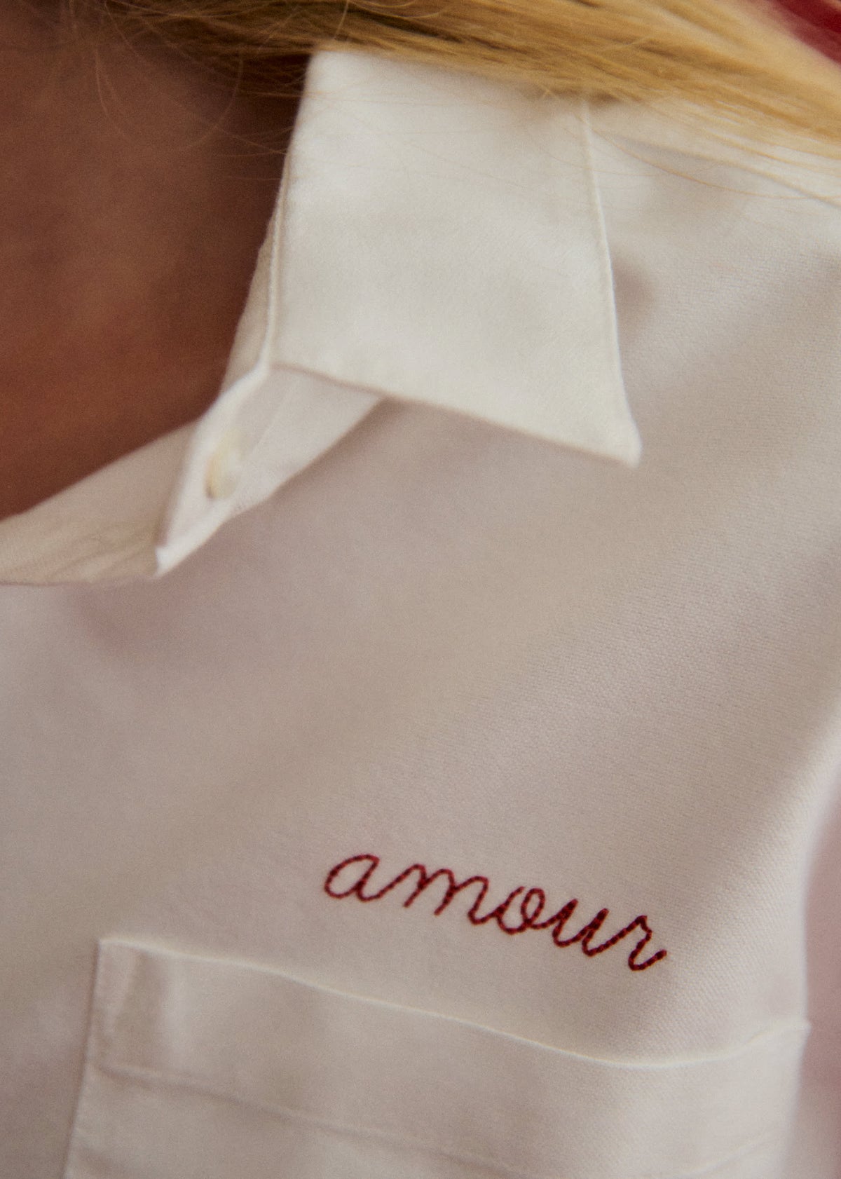 Chemise Max - Écru Broderie Amour