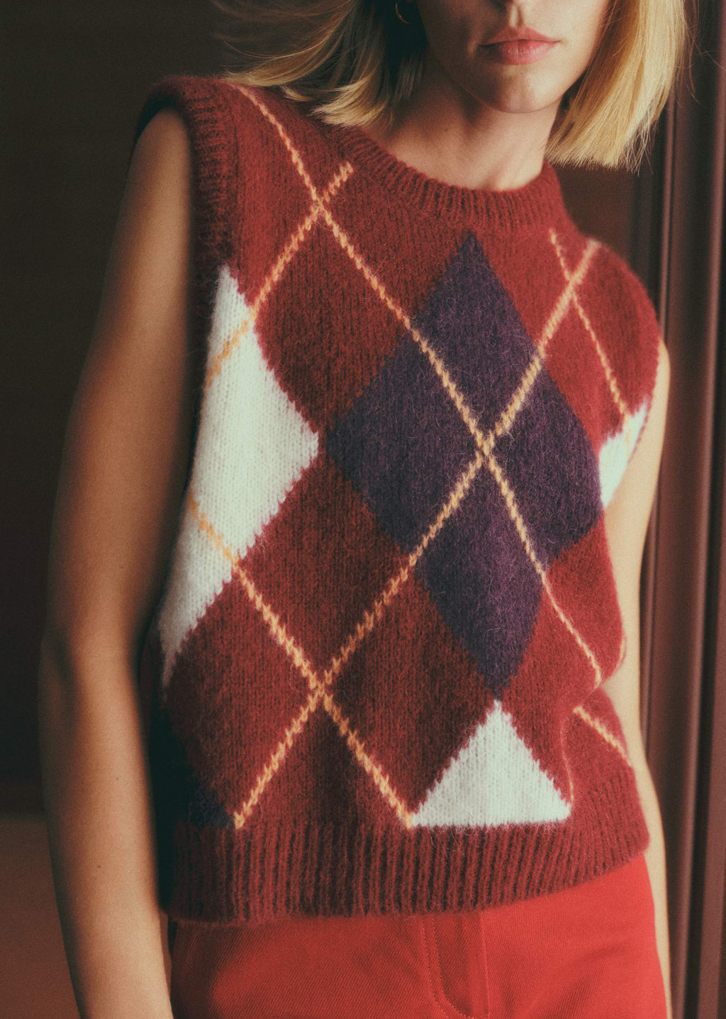 Pull Philly - Grenat Écru