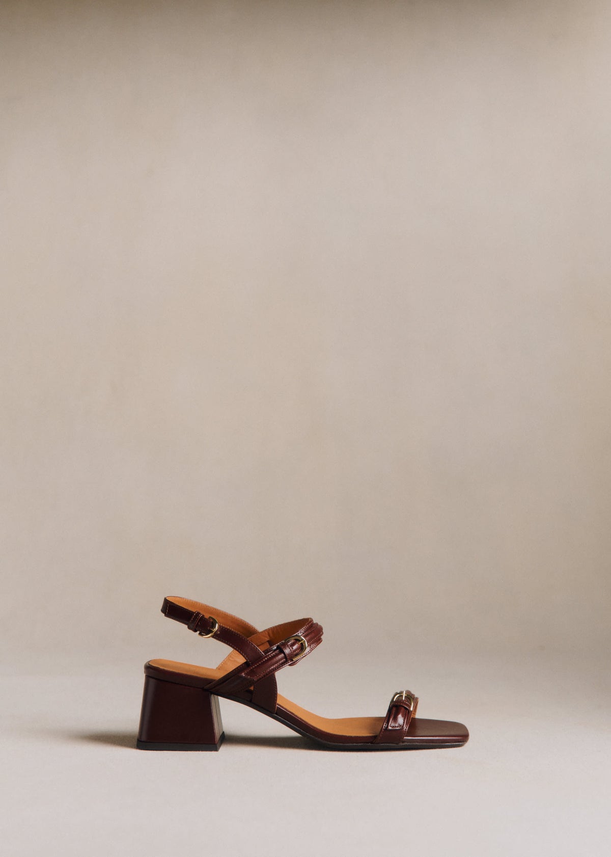 Sandales Ilaria - Chocolat Lisse