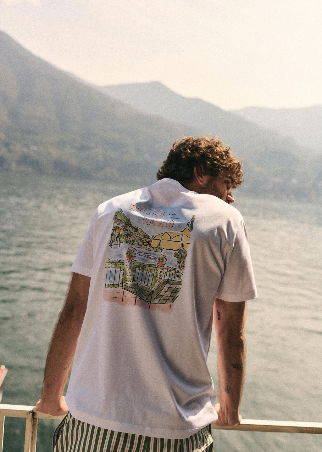 T-Shirt Hotel Lago - Blanc