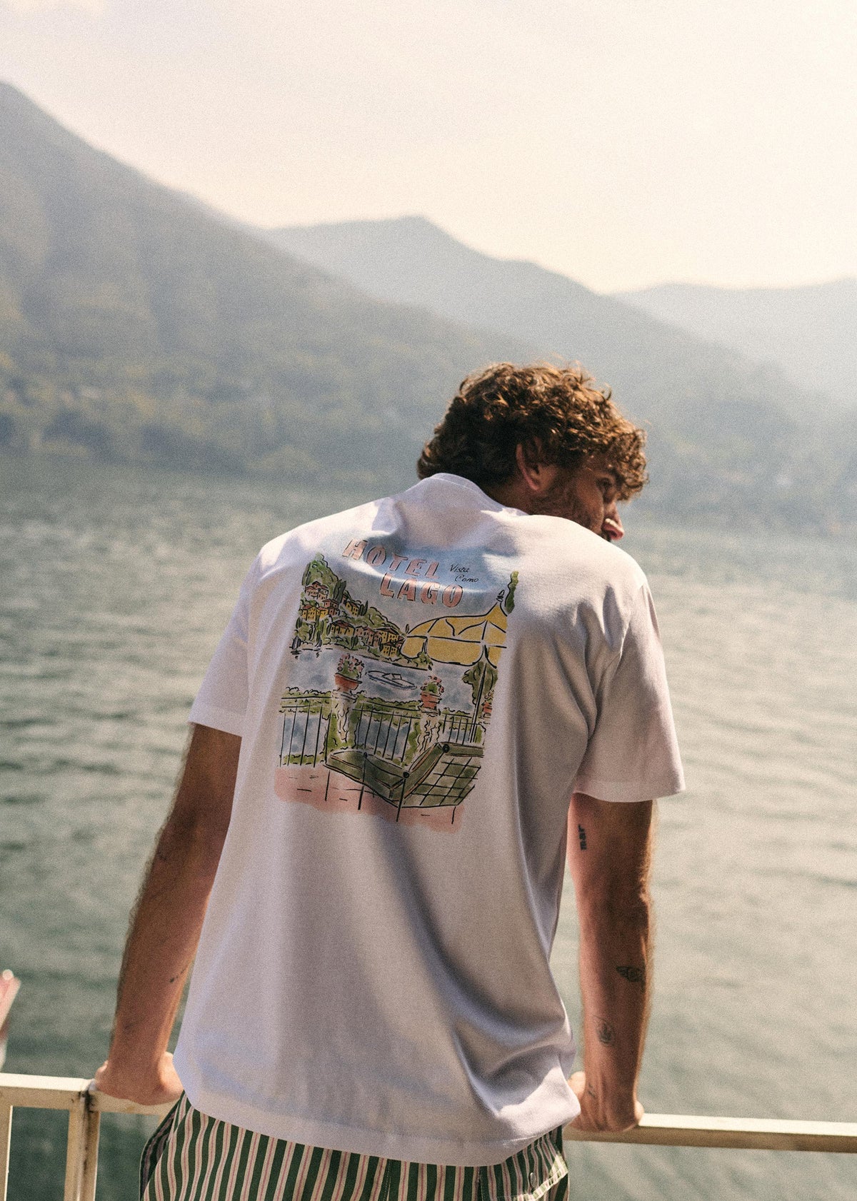 T-Shirt Hotel Lago - Blanc