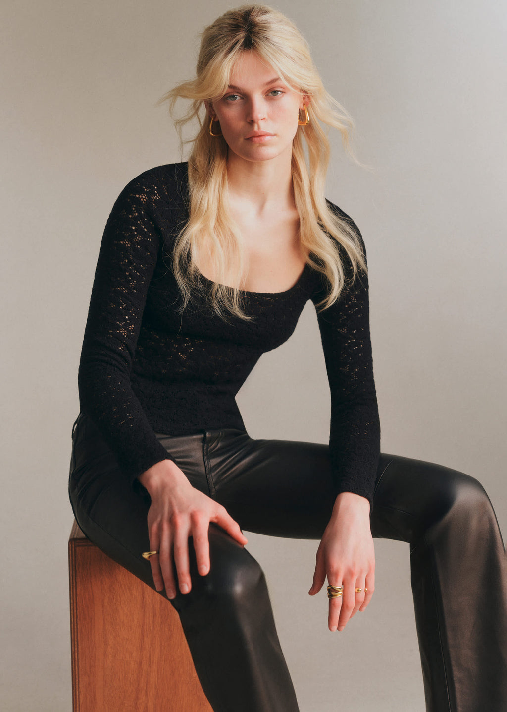 Blouse Perrine - Dentelle Noire