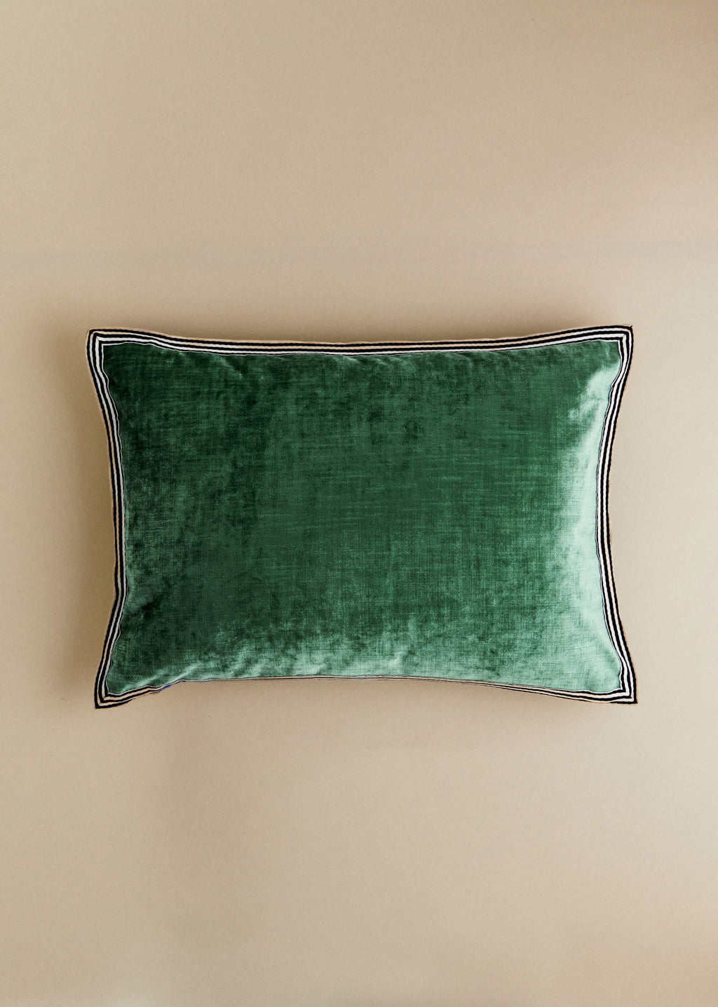 Coussin Velours Texturé - Grand modèle - Vert d'Eau