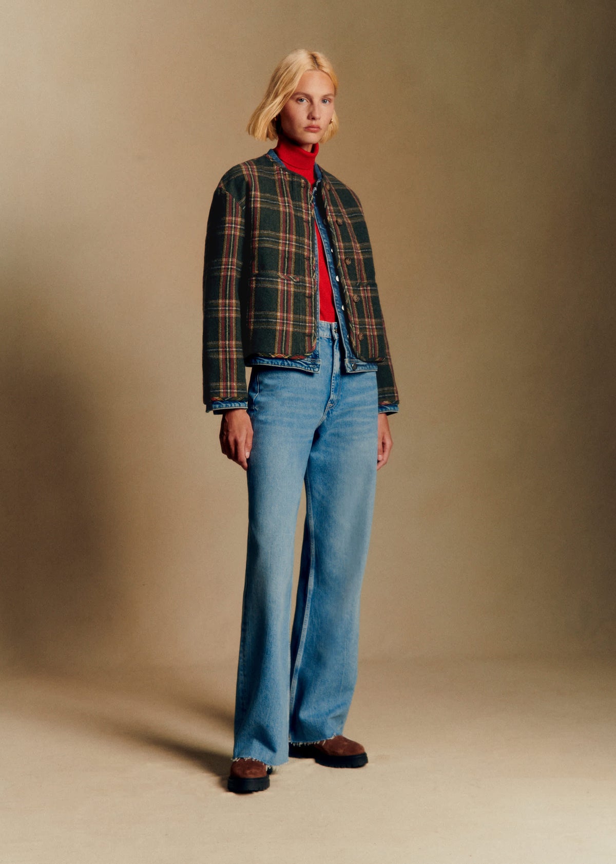 Veste Freddy - Carreaux Vert et Rouge