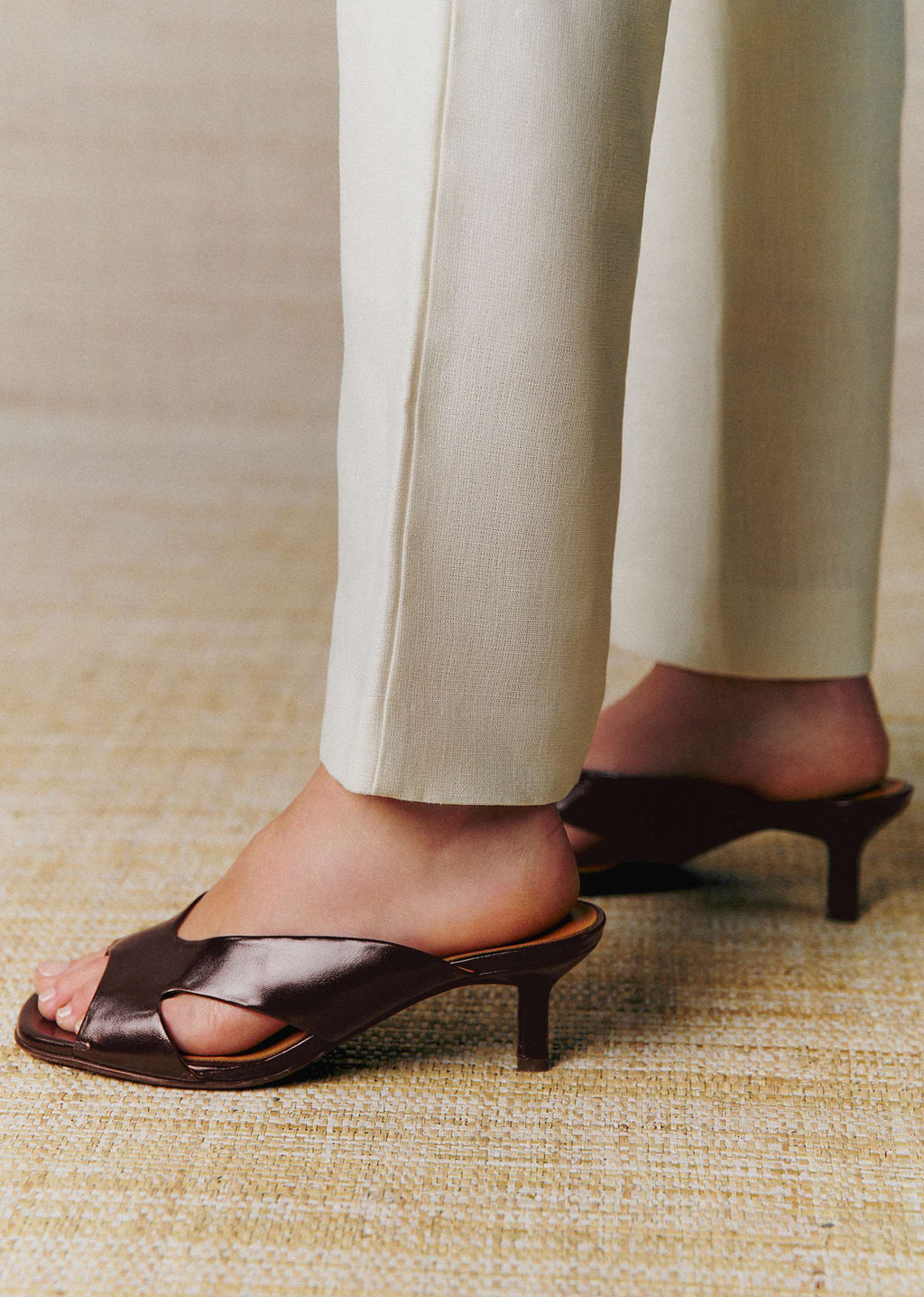 Mules Ingrid - Chocolat Vintage