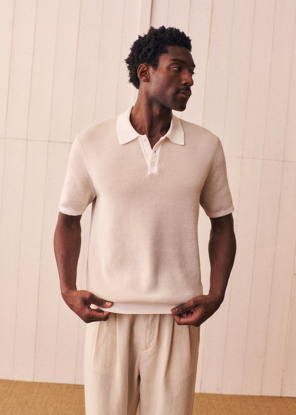 Polo Maille Sorel - Ecru / Beige