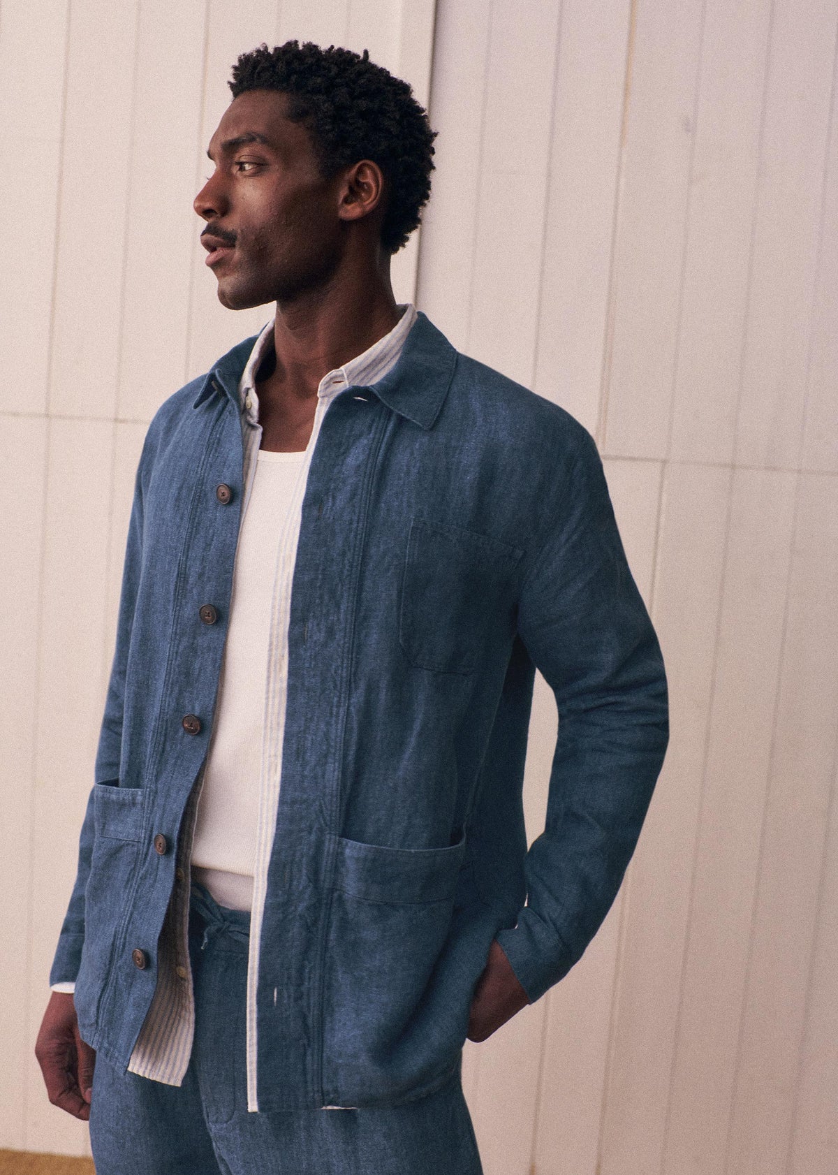 Veste Will Lin - Bleu Chiné