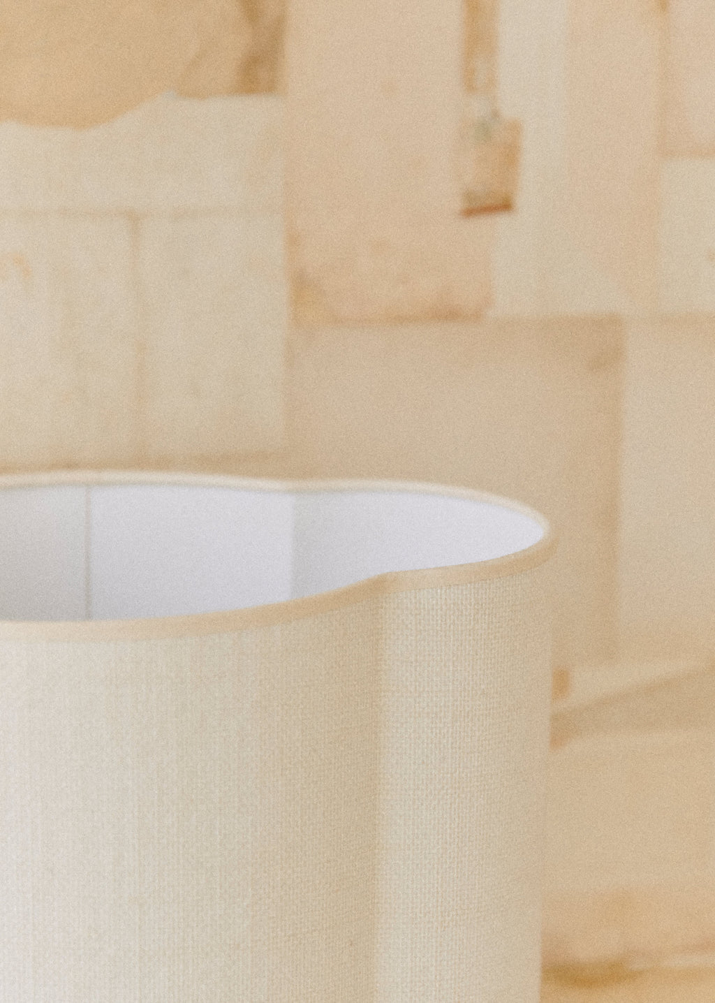 Lampe Mezzo - Crème - Abat-jour Boléro - Jute Écru