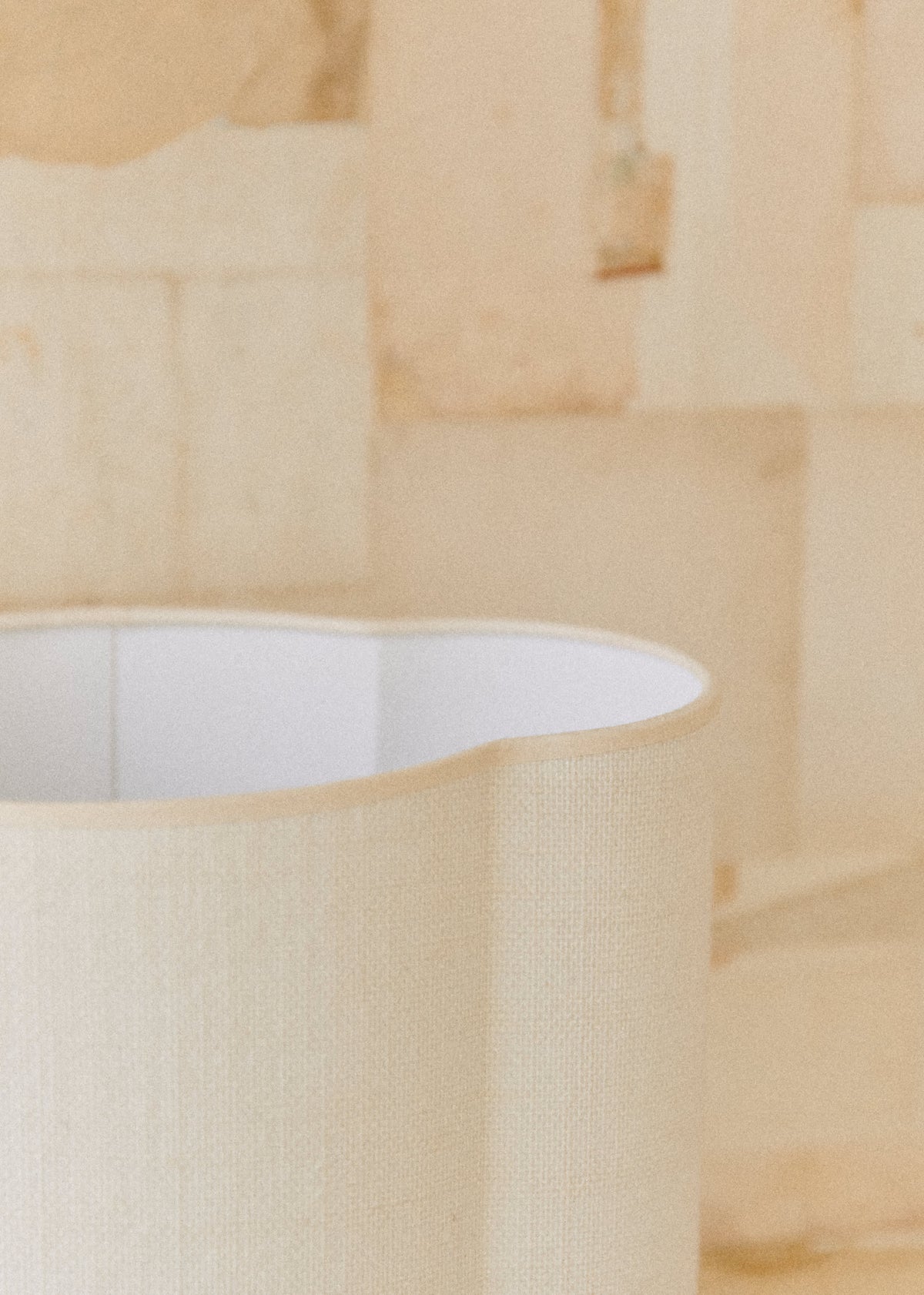 Lampe Mezzo - Crème - Abat-jour Boléro - Jute Écru