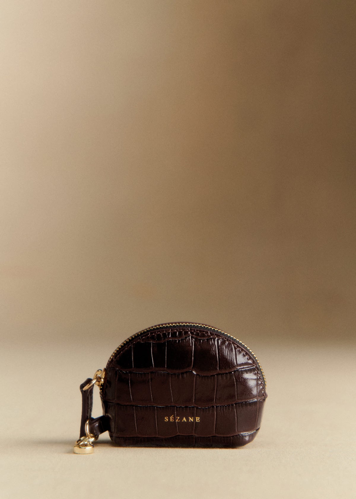 Porte-clés Sacha - Brun Croco