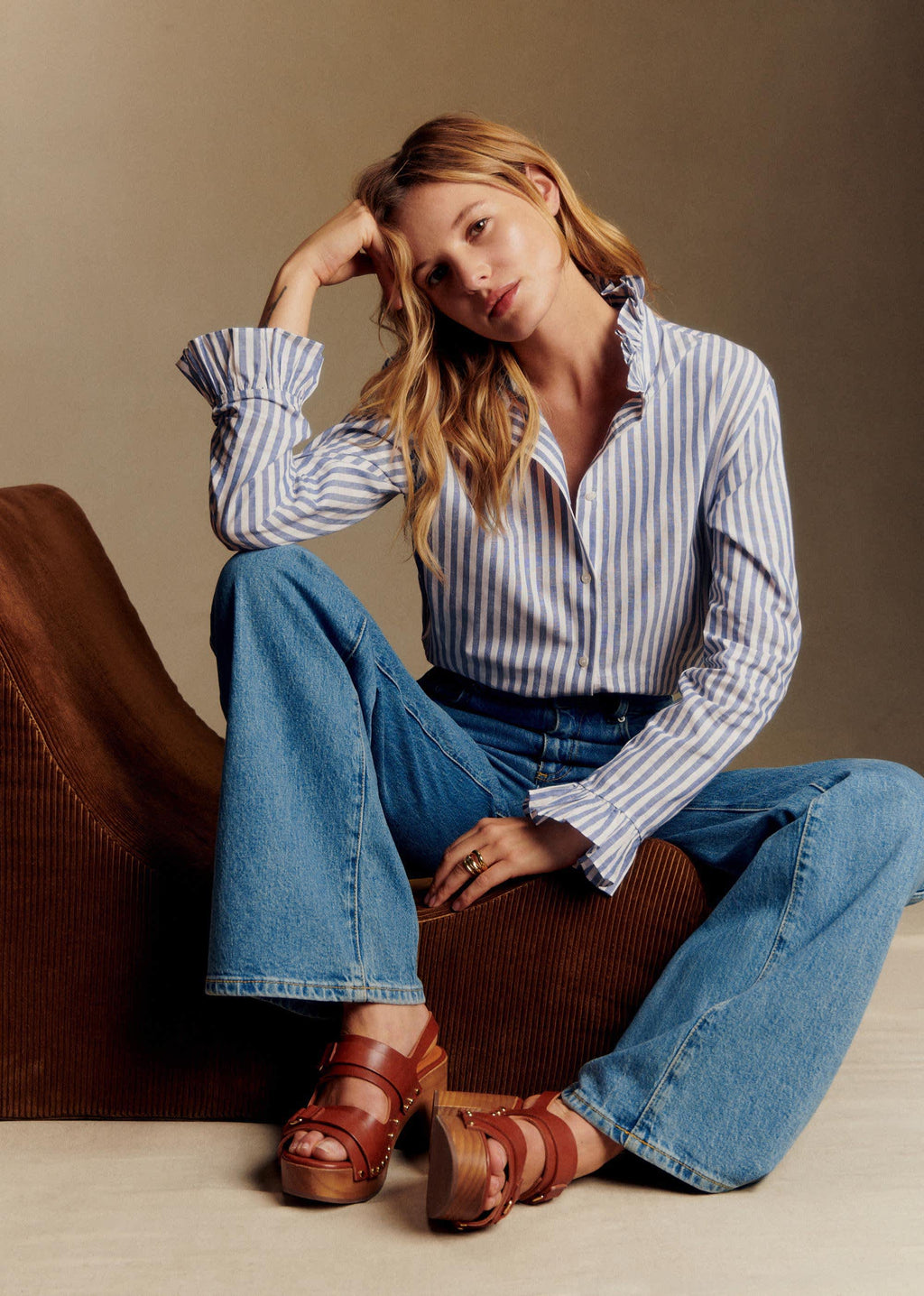 Chemise Erine - Rayures Bleu