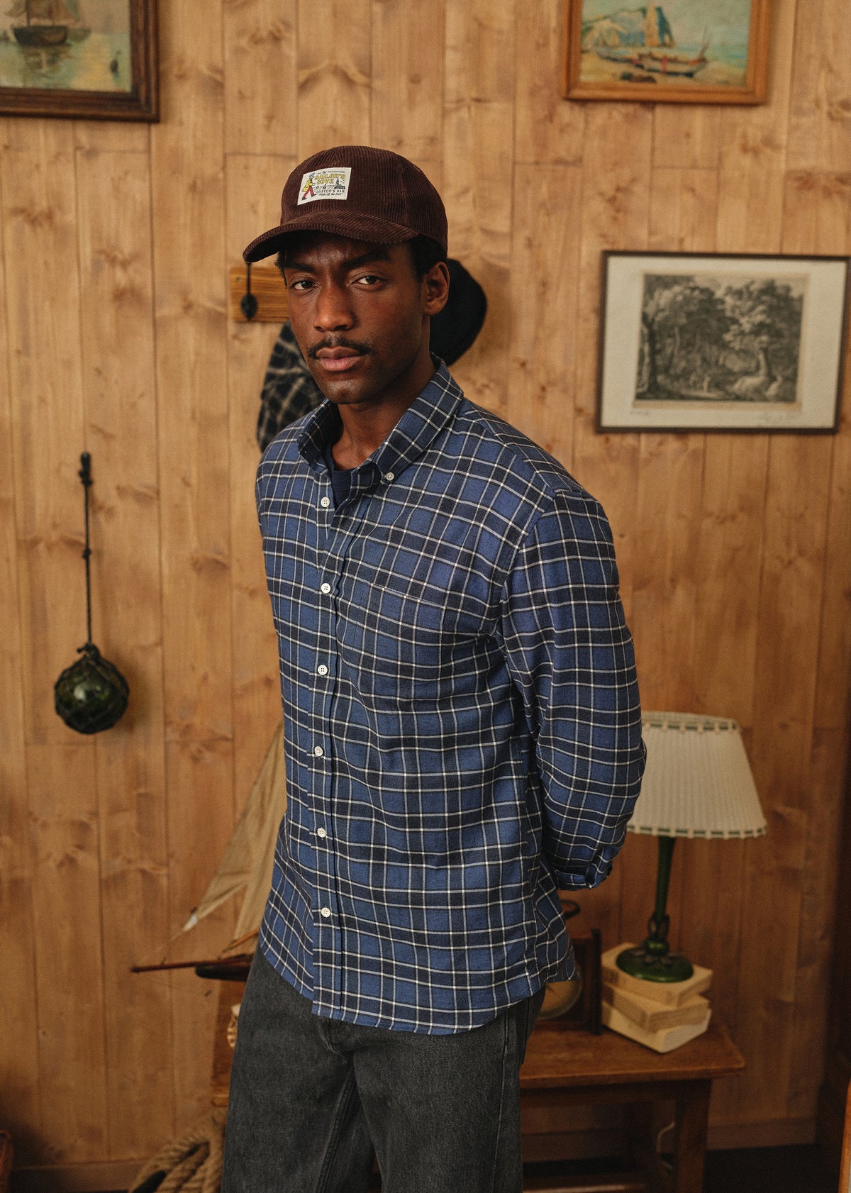 Chemise Charlie Flanelle Carreaux - Marine / Bleu / Blanc