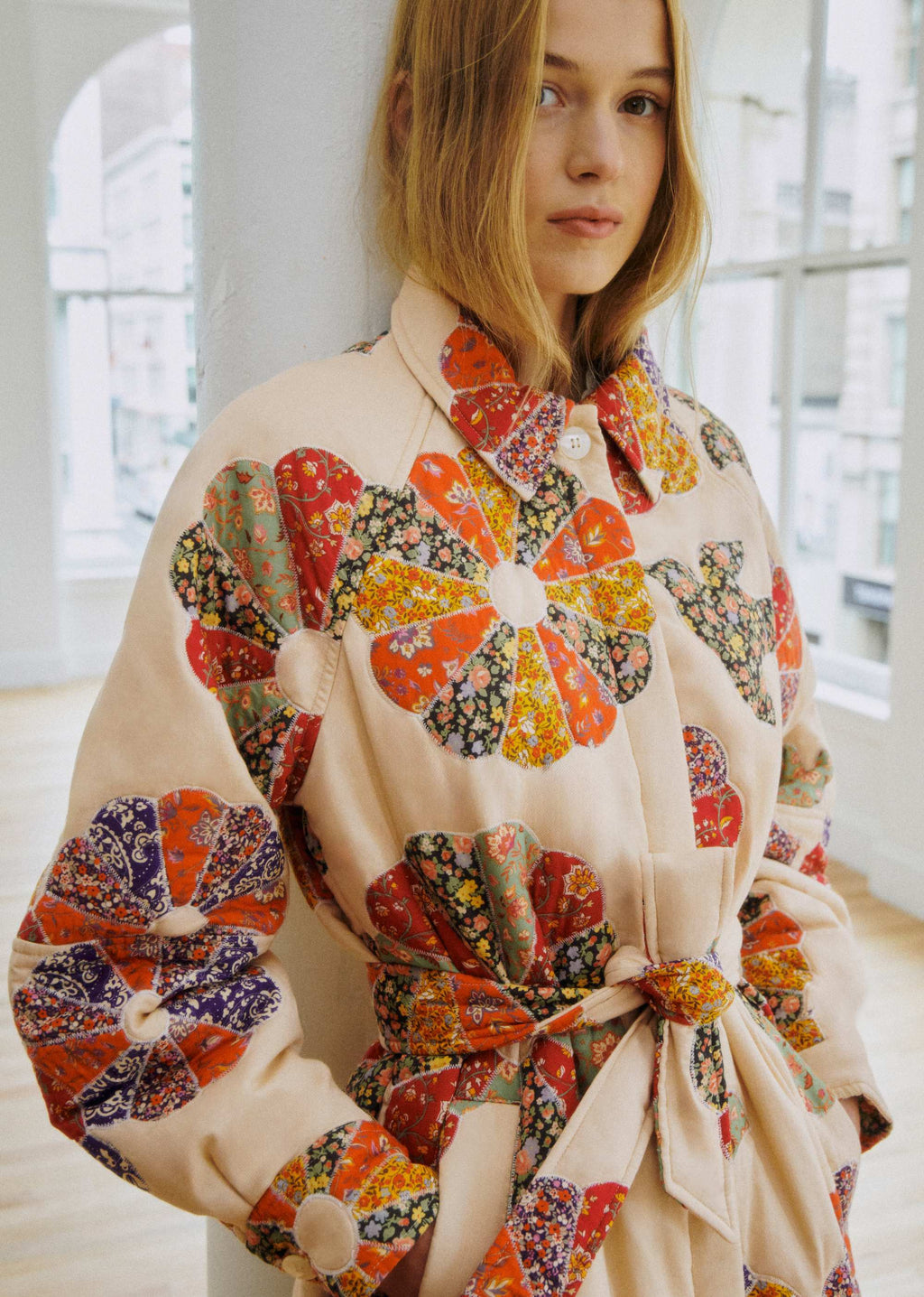Manteau Ludwig - Sézane x SEA NY - Patchwork Woodstock