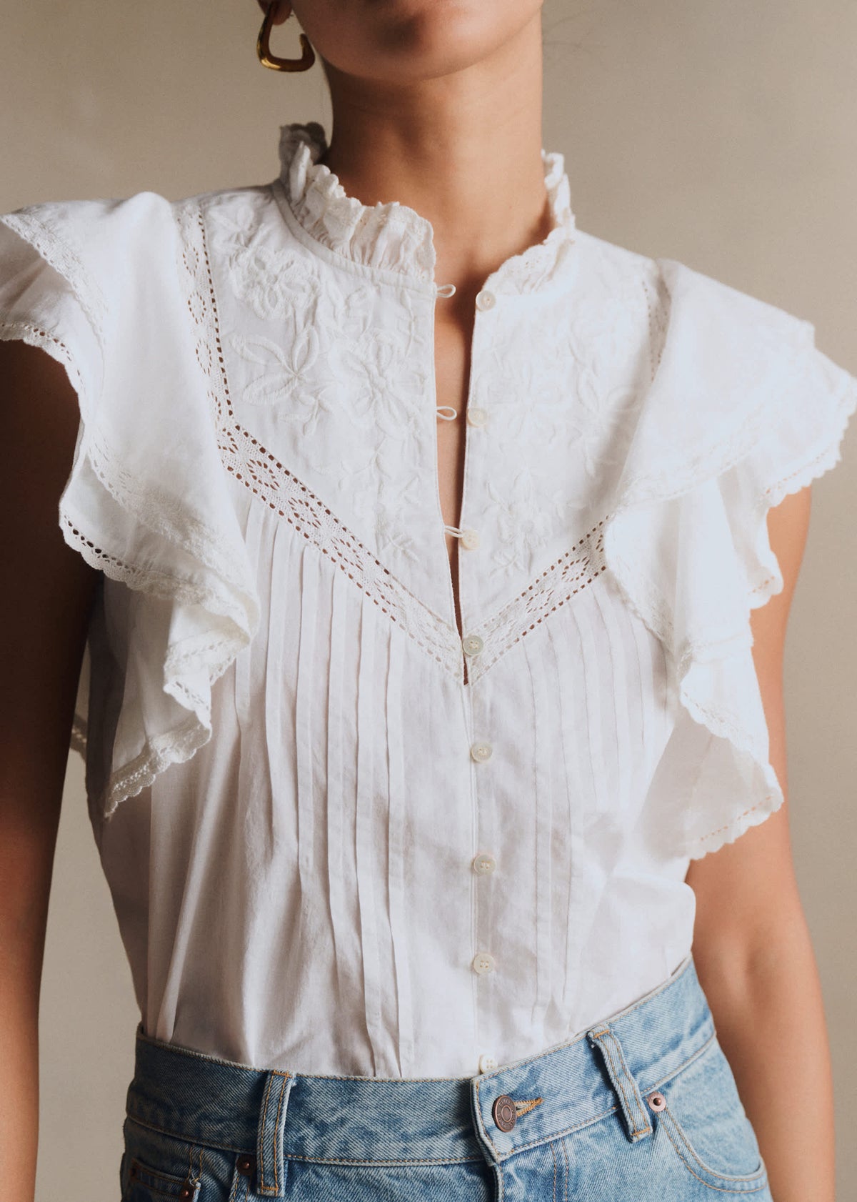Blouse Deven - Ecru