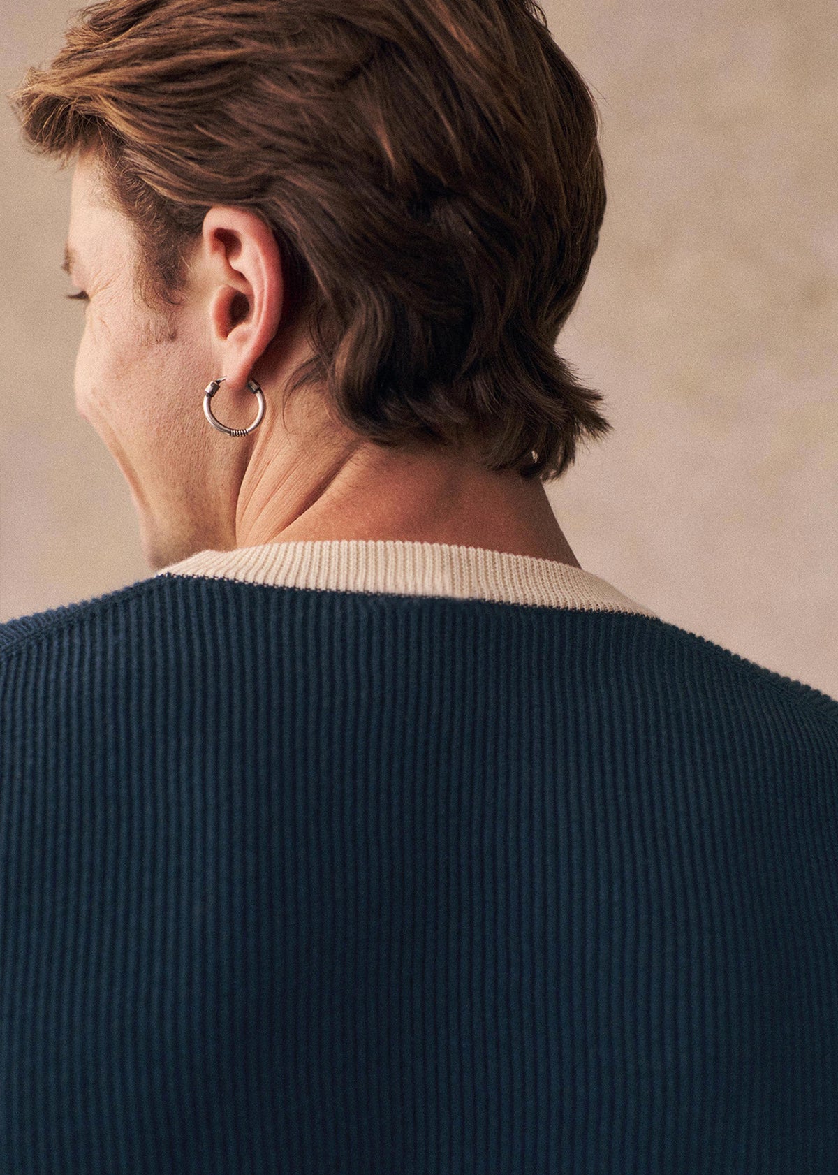 Pull Fenno - Bleu / Ecru