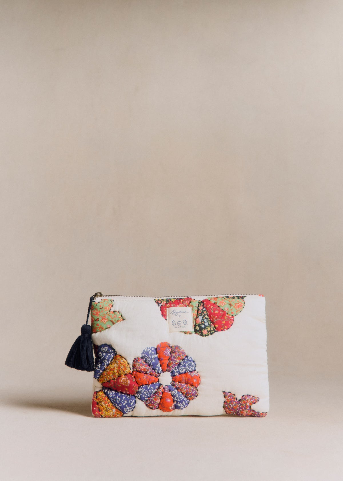 Maxi pochette plate - Sézane x Sea NY - Patchwork Woodstock