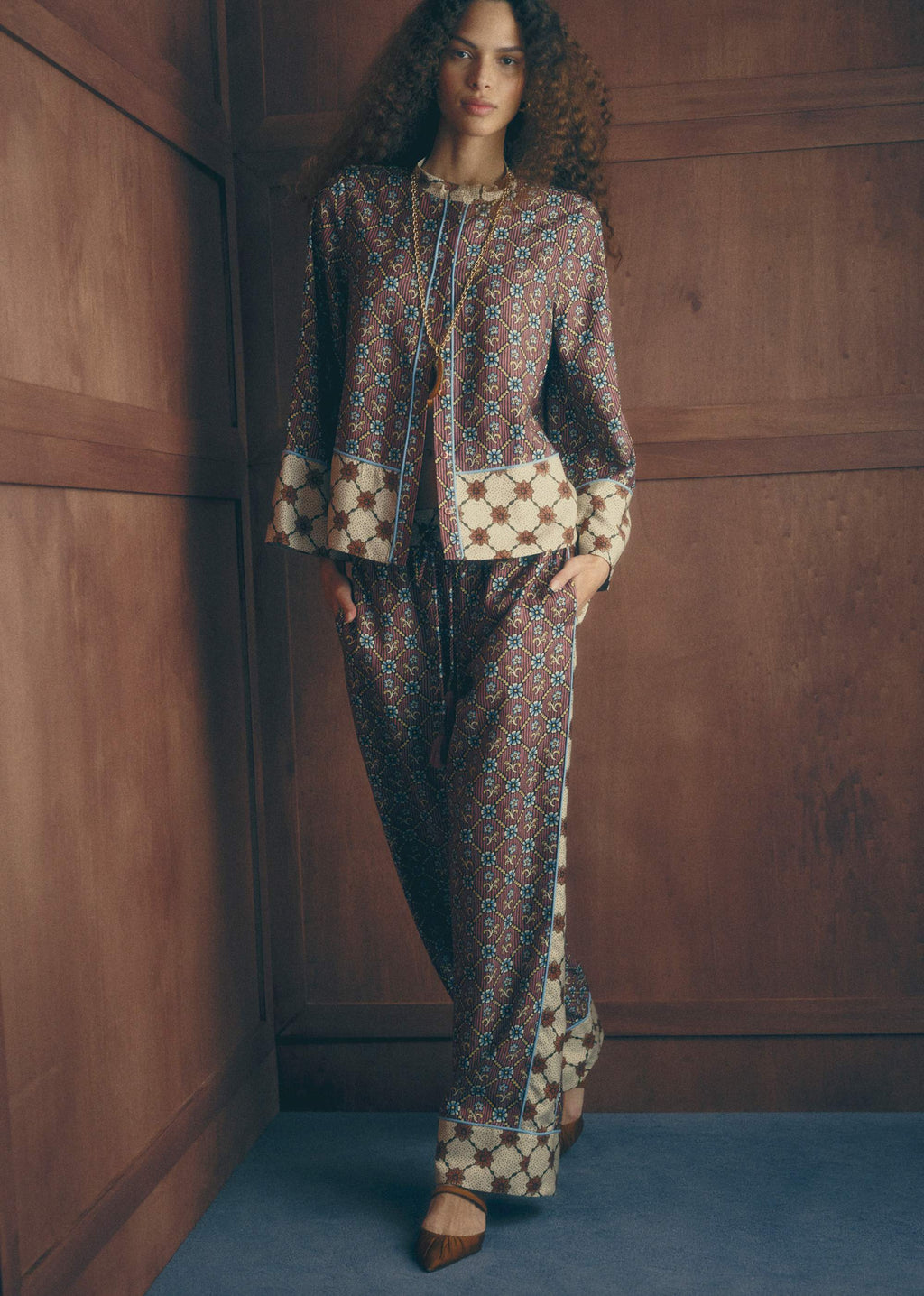 Blouse Lumilis - Sézane x Antoinette Poisson - Imprimé Coeur Garance