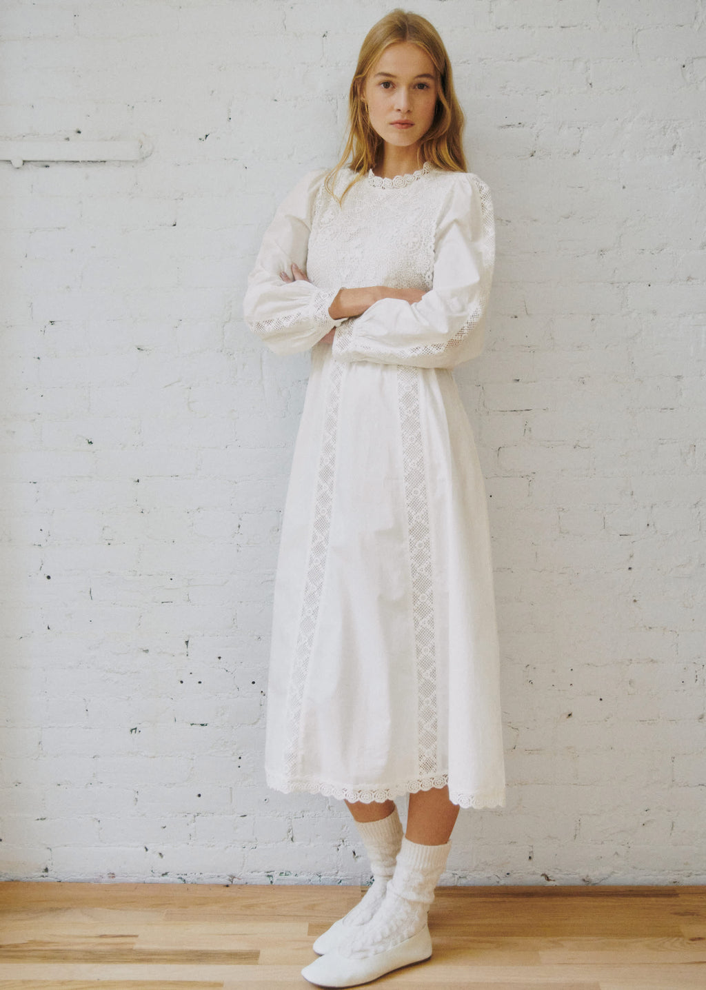 Robe Beryla - Sézane x SEA NY - Ecru