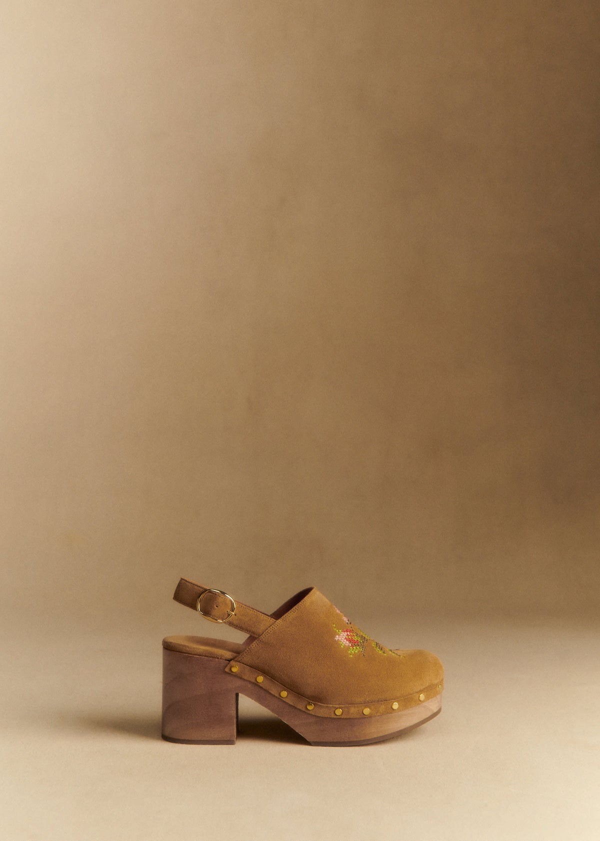 Sabots Doreen - Sézane x Baziszt - Beige Broderie