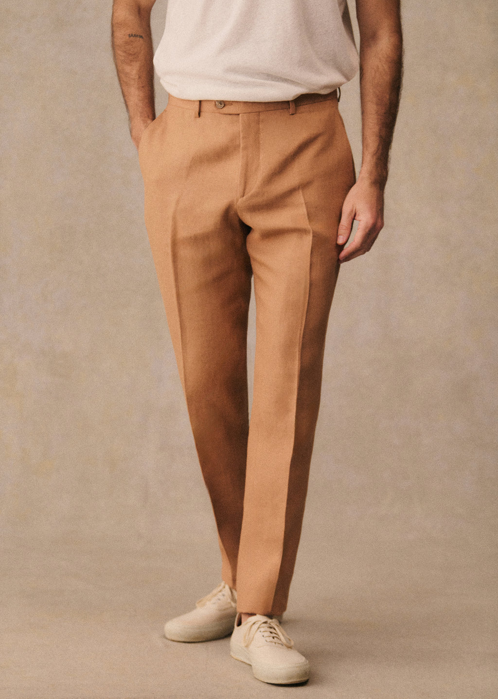Pantalon Carl Lin - Camel