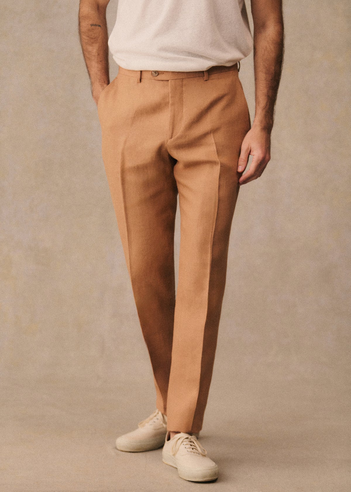 Pantalon Carl Lin - Camel