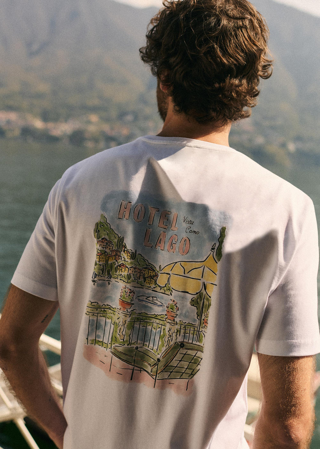 T-Shirt Hotel Lago - Blanc