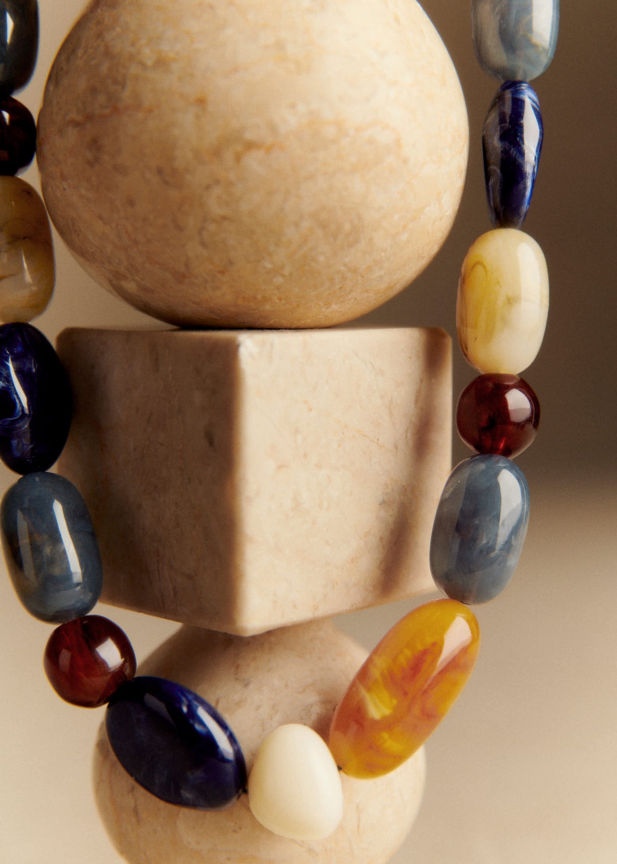 Collier Morgane - Bleu Océan Multi
