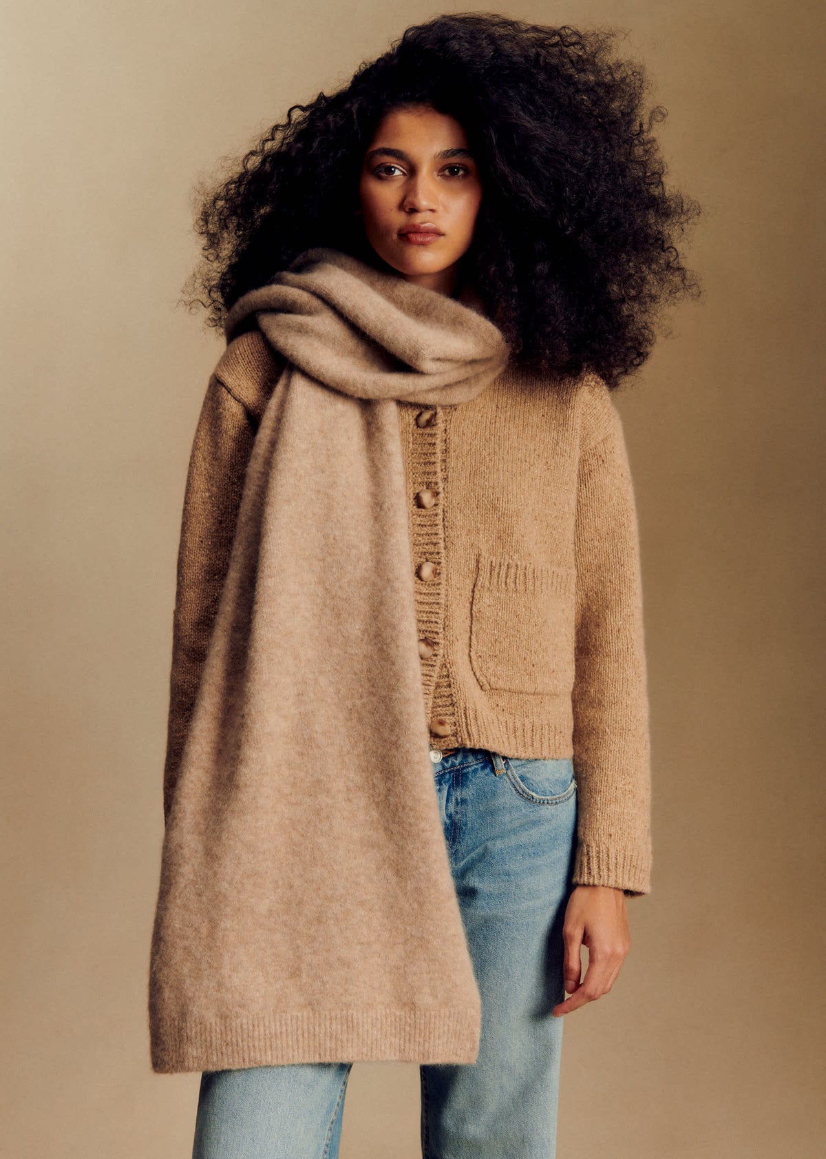 Echarpe Marianne - Beige Chiné Clair
