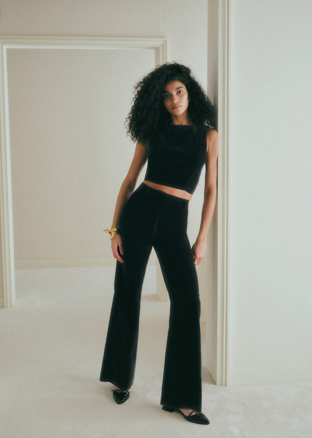 Pantalon Matheo - Velours Noir
