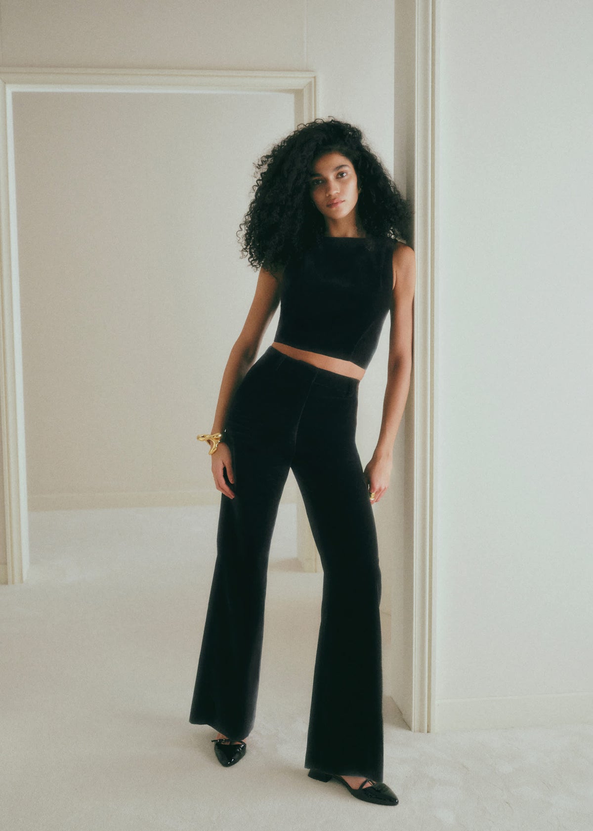 Pantalon Matheo - Velours Noir