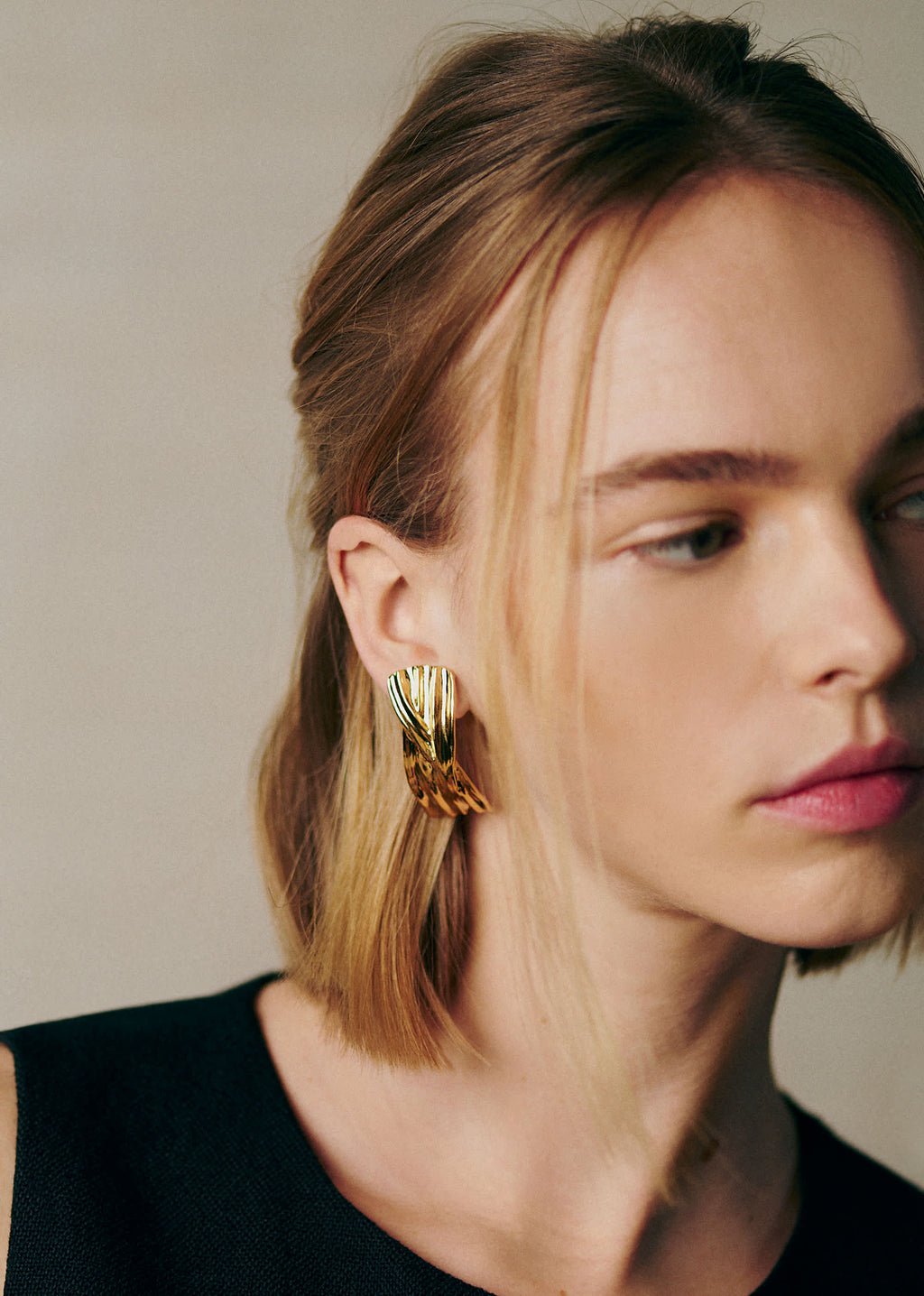 Boucles d'oreilles César - Doré