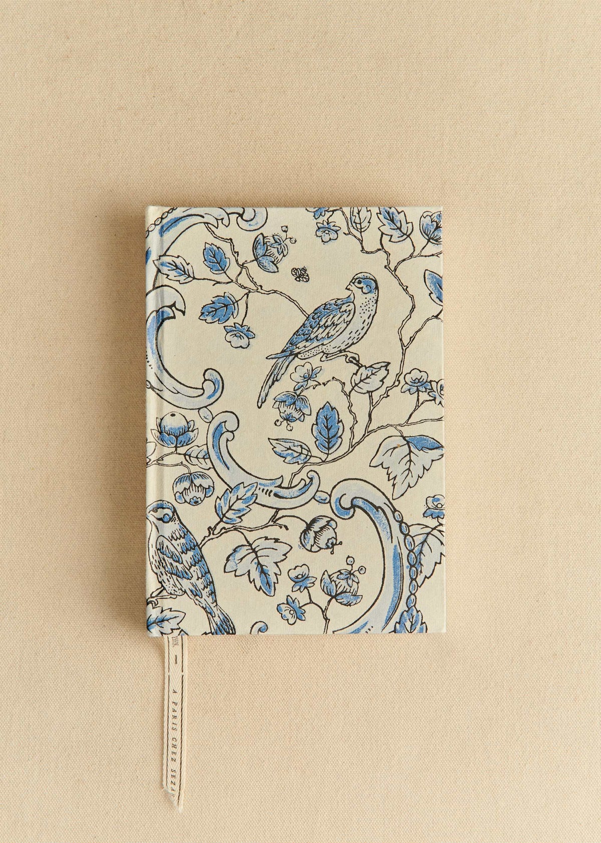 Carnet A5 - Sézane x Antoinette Poisson - Imprimé Oiseaux Bleus